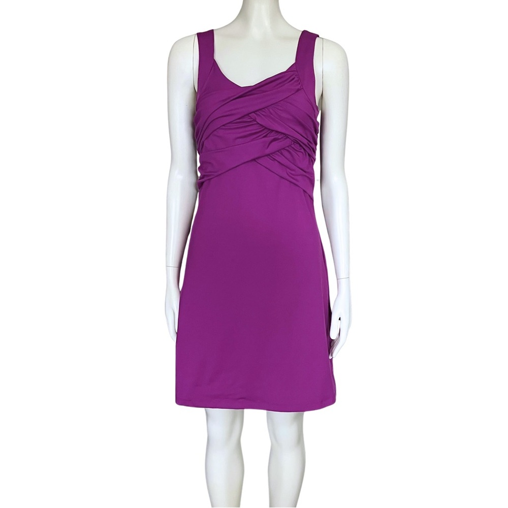 Athleta Purple Workout Tennis Bra Top Ruched Dress. XS. Athletic Athleisure Gorp